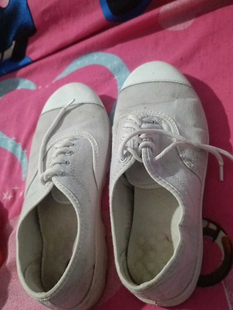 White Canvas Sneakers