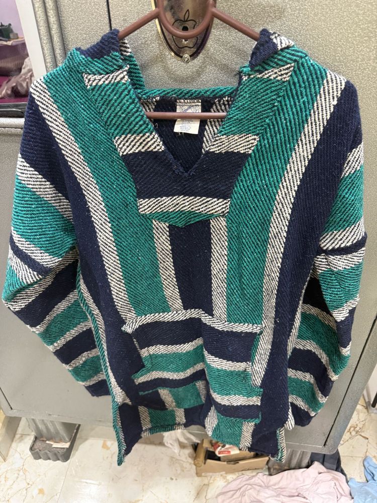 Striped Baja Hoodie Not Used At All