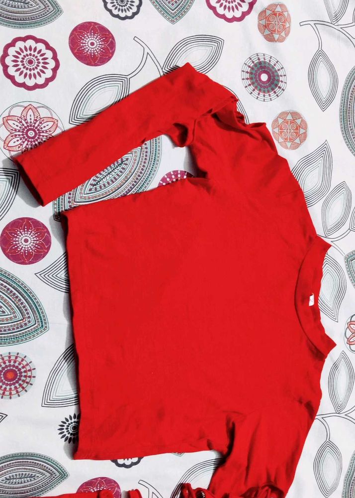 Red Crop Top