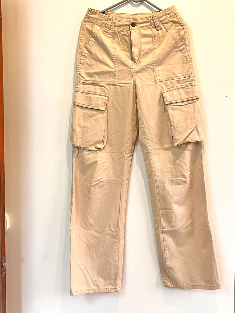 Beige Cargo Pants
