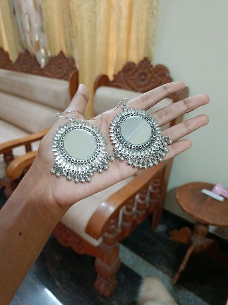 Oxidised Earring