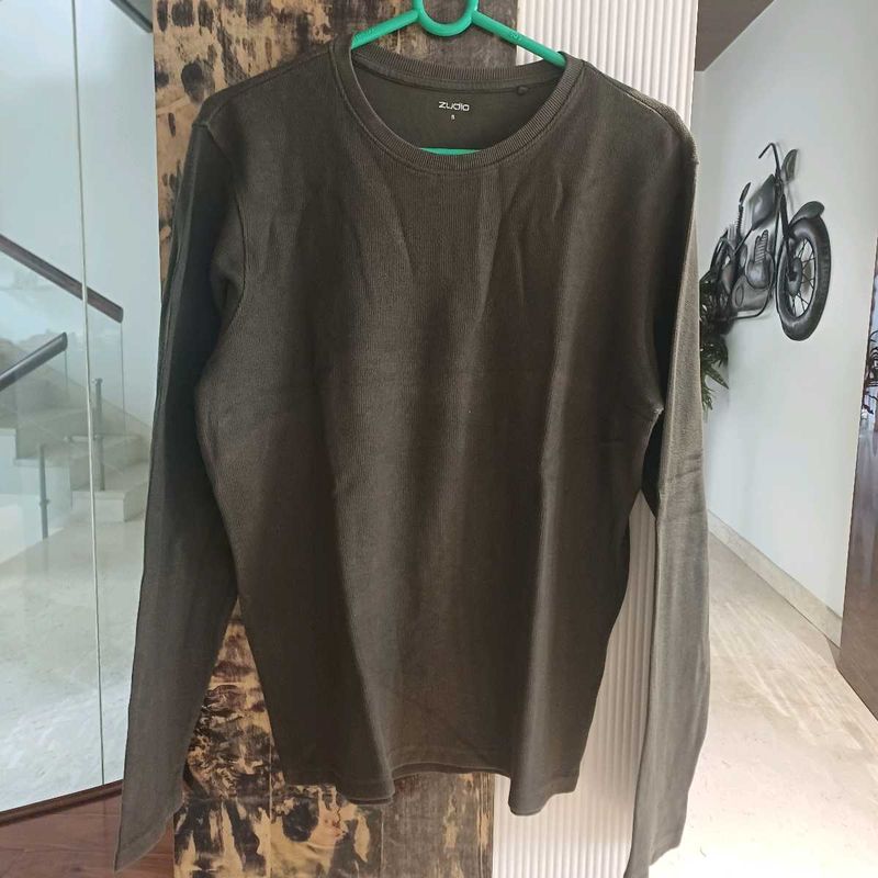Olive Green Long Sleeve T-Shirt