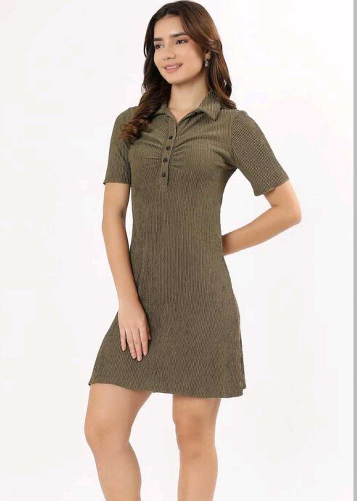 Green Shirt Dress