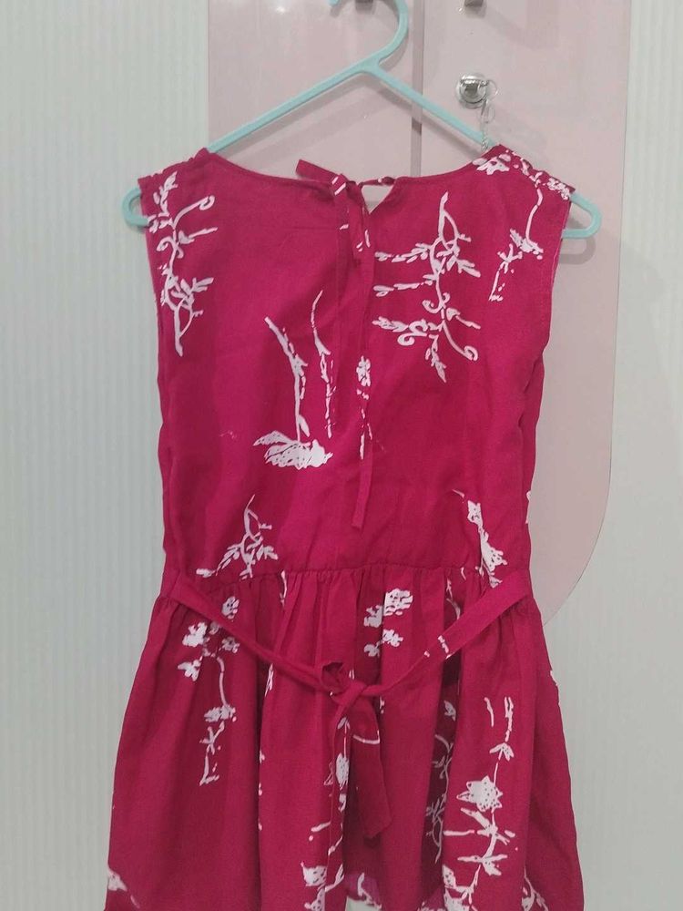 Cute Floral Dress type short kurti