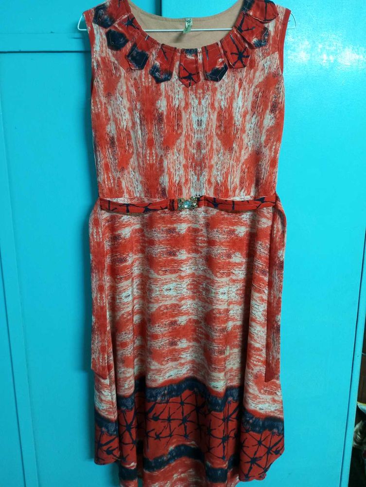Coral Breeze Midi Dress&#34;