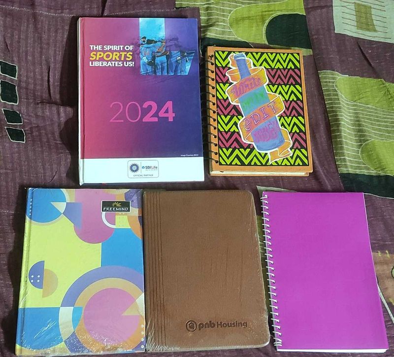 Set of 5 Diary