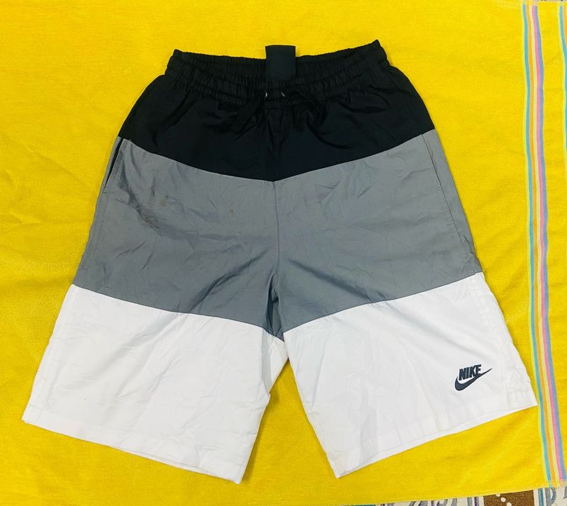 Nike Black Grey White Color Shorts