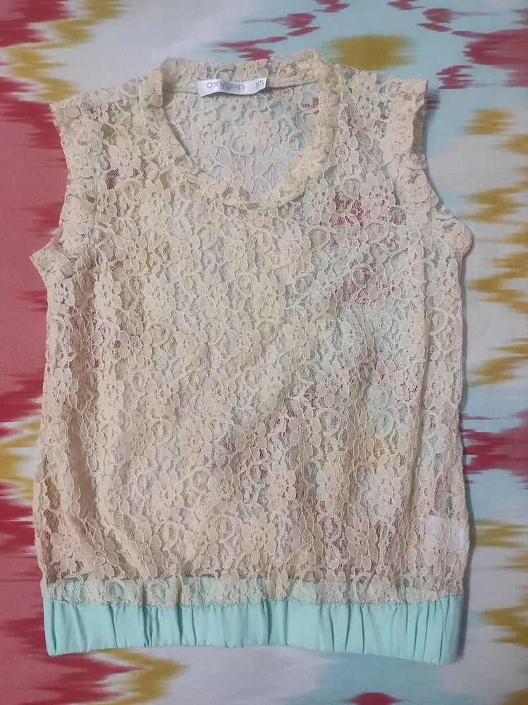 Sleeveless Net Top