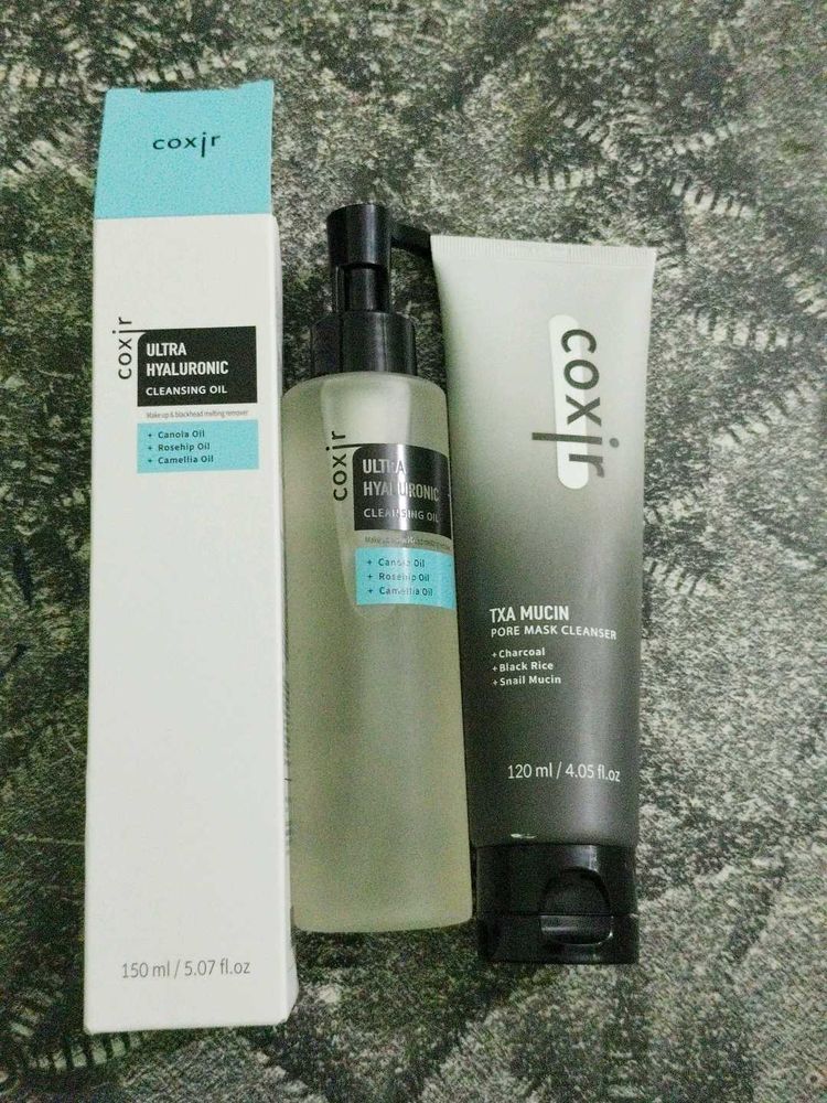 Korean Cleansing Oil And Snail Mucin Face Wash