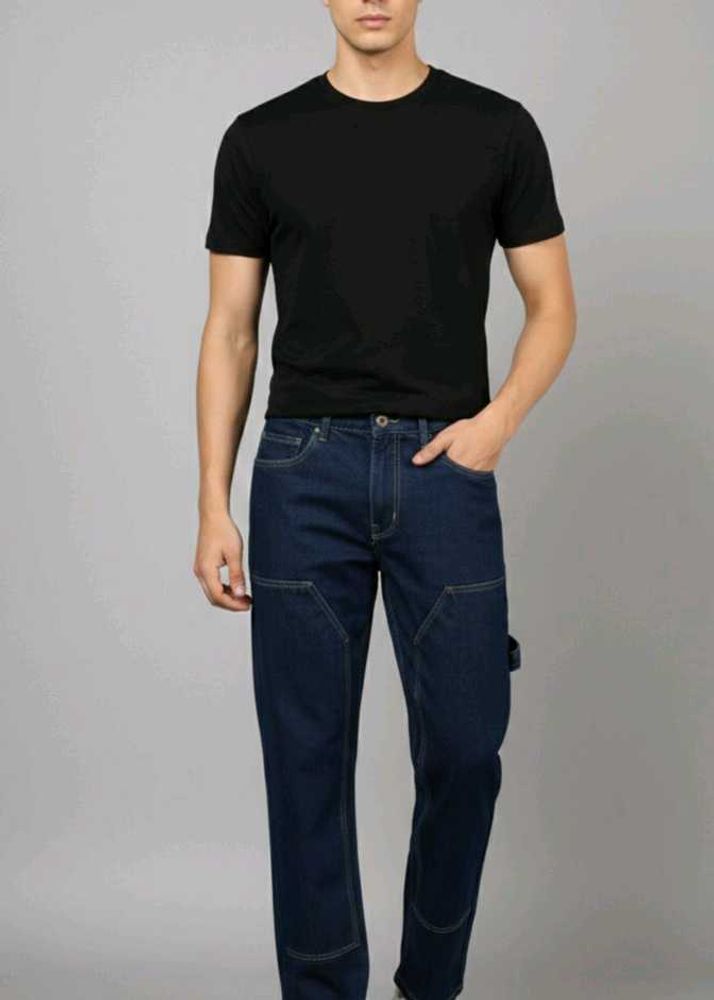 Dark Wash Denim Jeans 100% guarantee new product