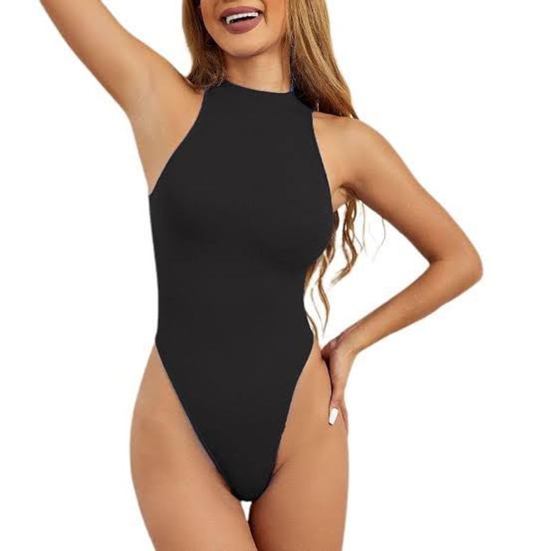 Sleek Black Bodysuit