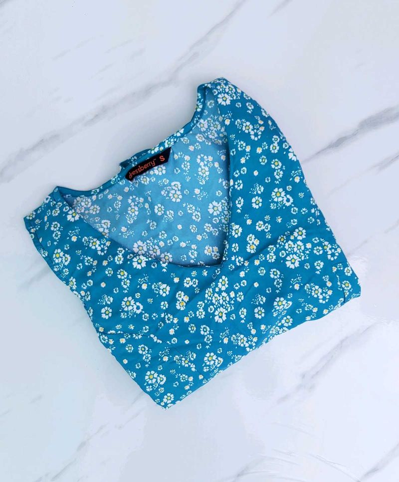 Floral Print A-Line Dress