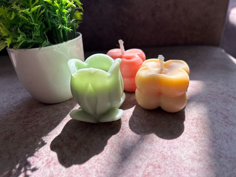 Tulip Candles &amp; Cube Candle