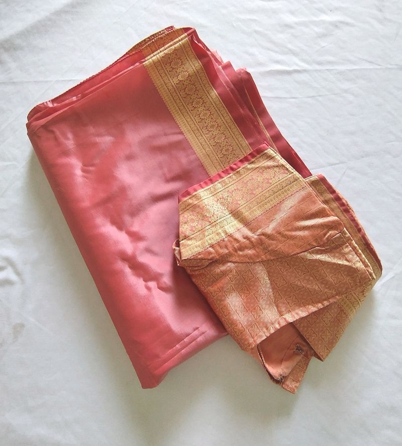 Pure Silk And Gold Saree (Women's)