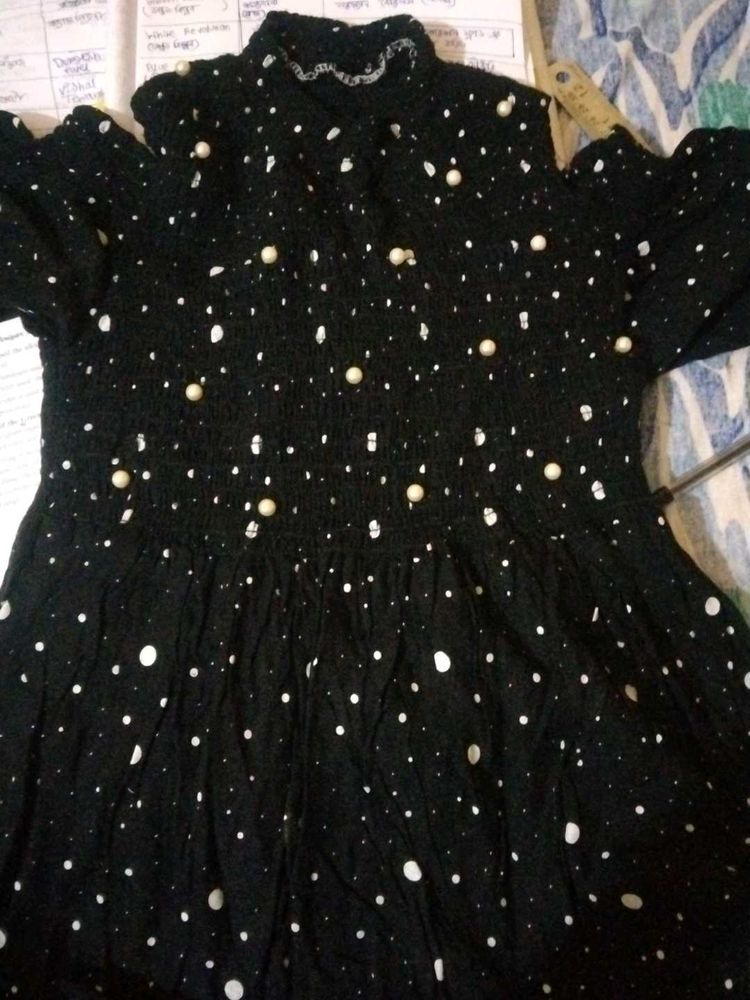 Polka Dot top floral