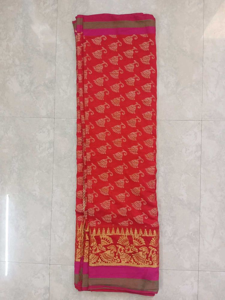 Red Color Saree For Women