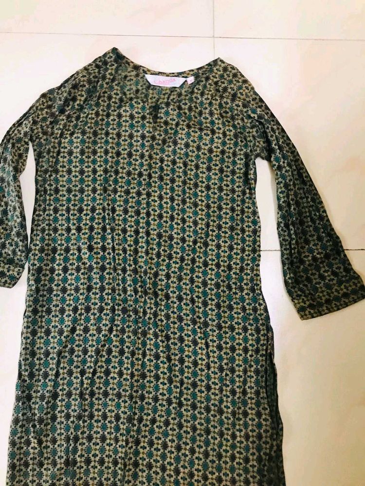 New Printed Green Kurta Unused&#39;