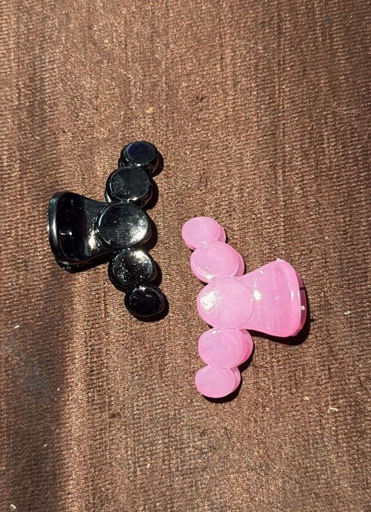Combo Hair Clip🩷🖤 Black-Pink