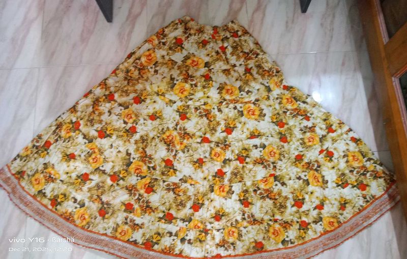 Floral Print Ethnic Skirt