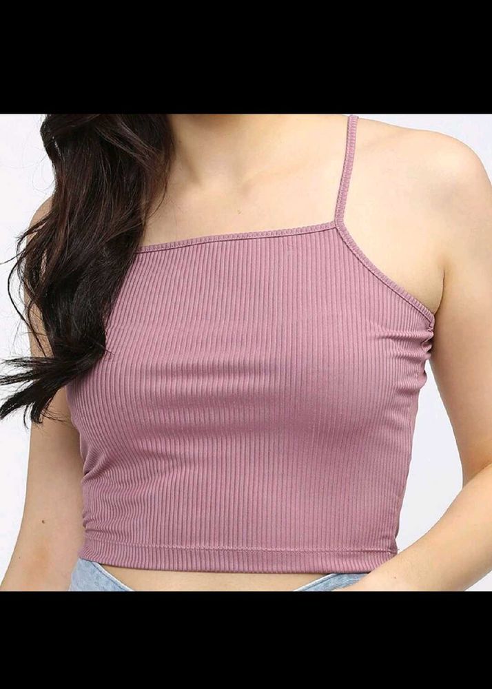 Ribbed Cropped Tank Top Set Of 4