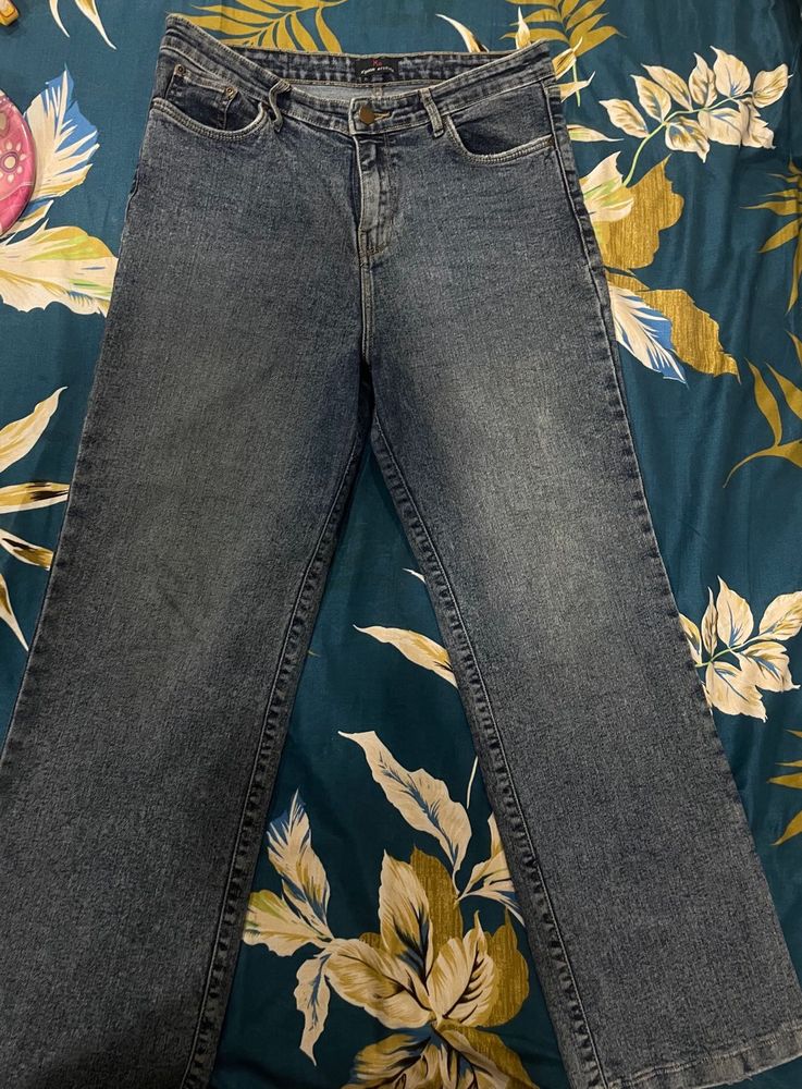 Wide Leg Denim Jeans