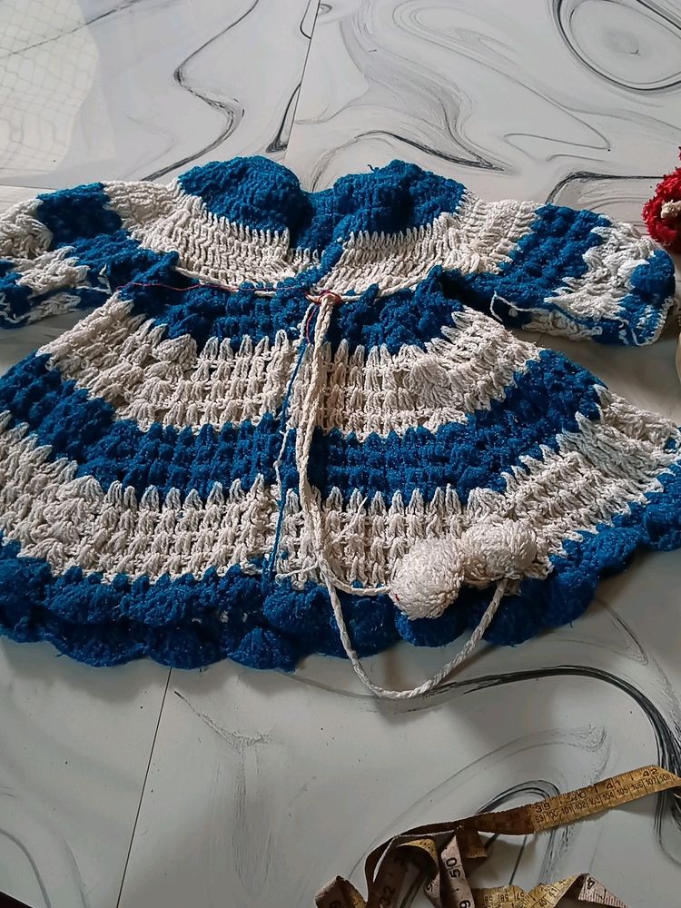 Please Help Me Kids Woolen Frock With Pant