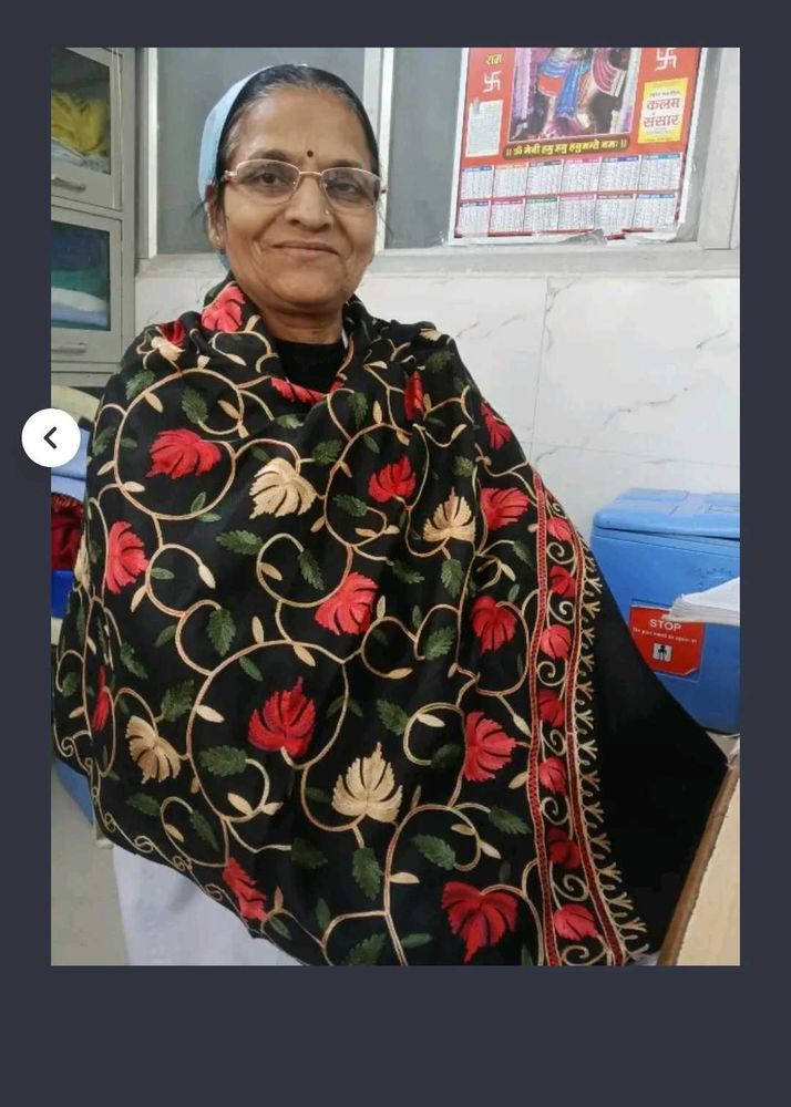 Elegant Embroidered Shawl