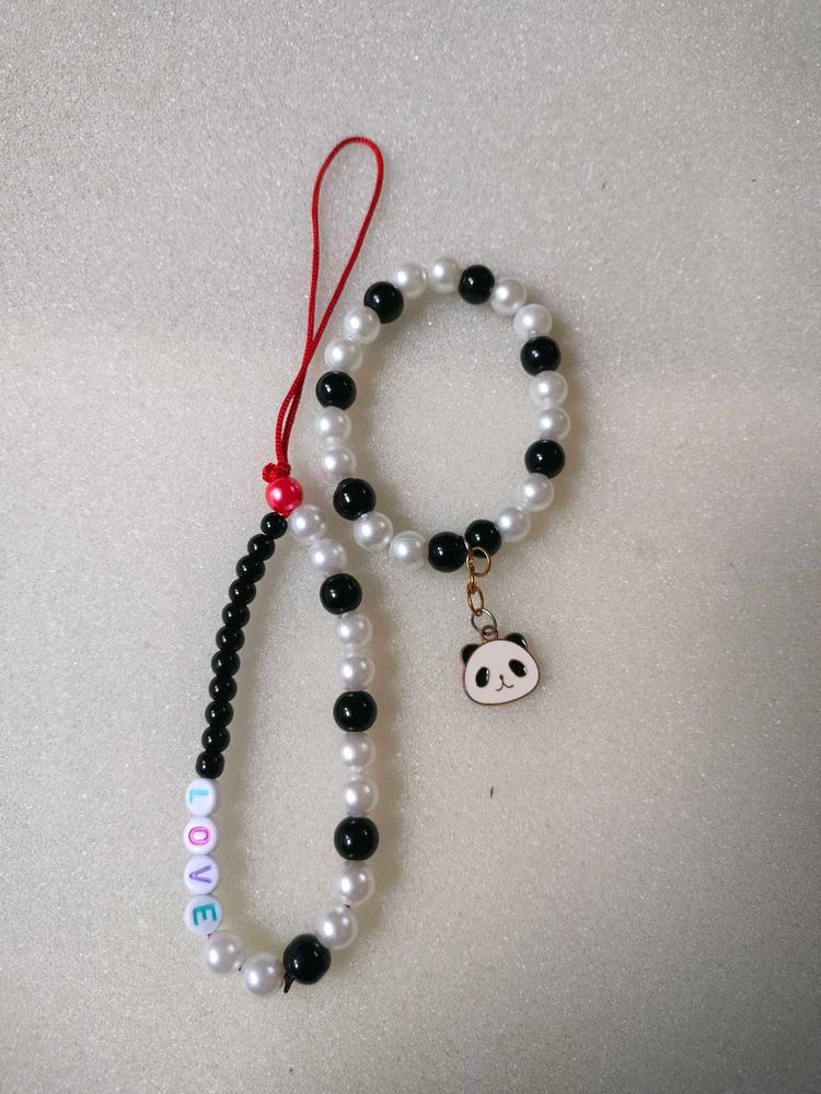 Phone Charm And Bracelet Combo