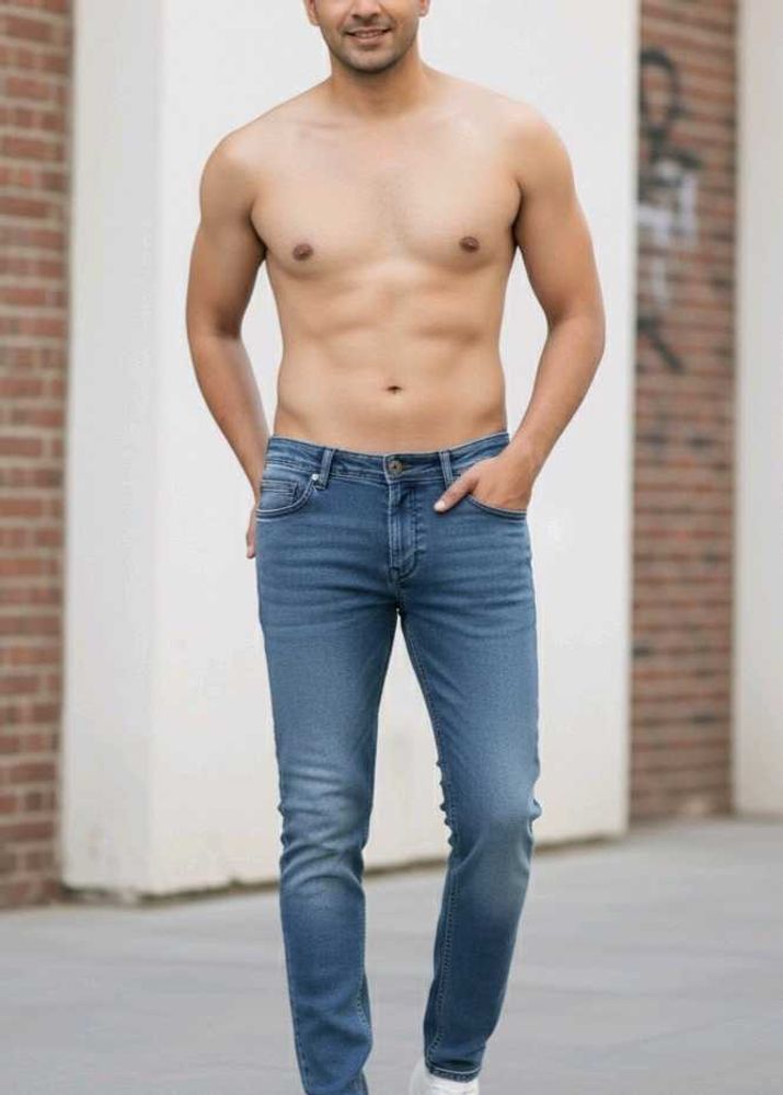 Stylish Blue (40) size Denim Jeans.