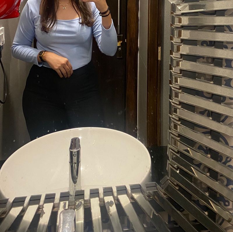 Cute Powder Blue Top