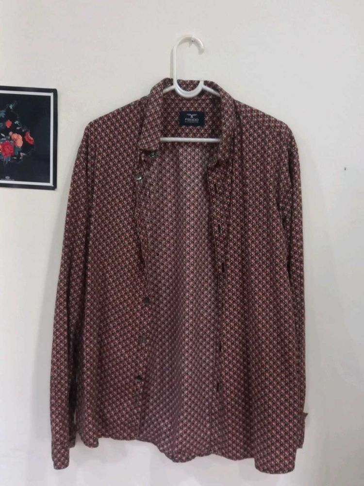 Patterned Long Sleeve Shirt