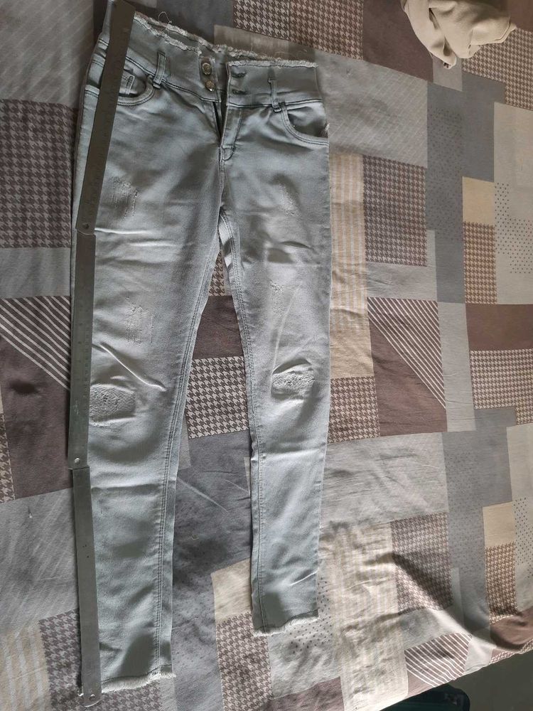 Ripped Light Wash Jeans
