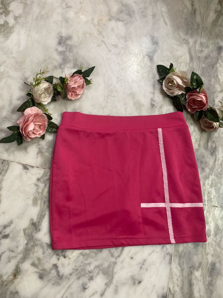 Pink Mini Skirt