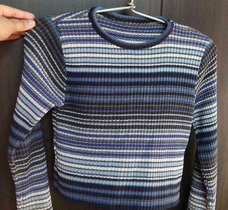Striped Knit Sweater