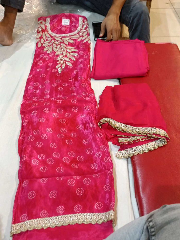 Pink Embroidered Salwar Kameez
