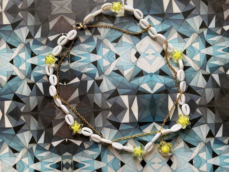 Cowrie Shell &amp; Star Necklace