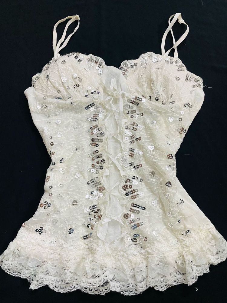 Lace &amp; Sequin Cami Top