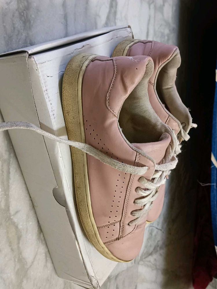 Allen Solly Pink Casual Sneakers - Size 6