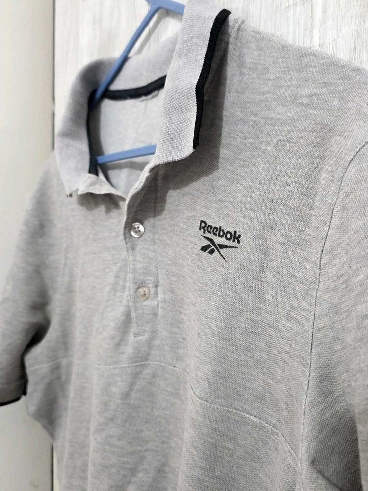 Original Reebok Gray Polo Shirt- M