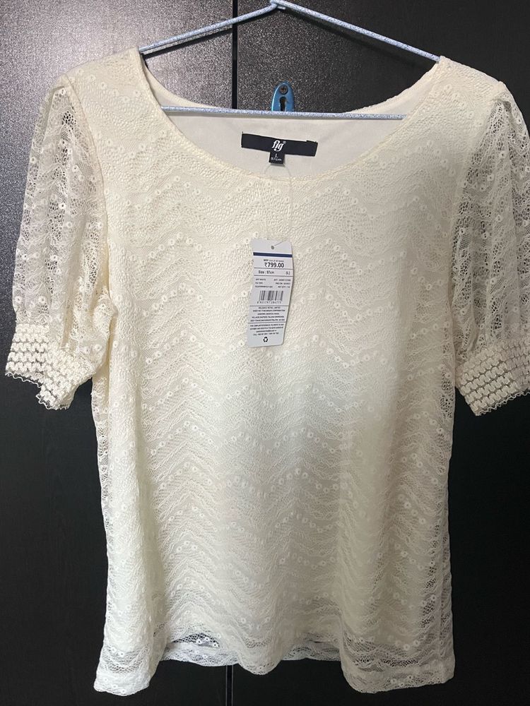 Lace Puff Sleeve Top