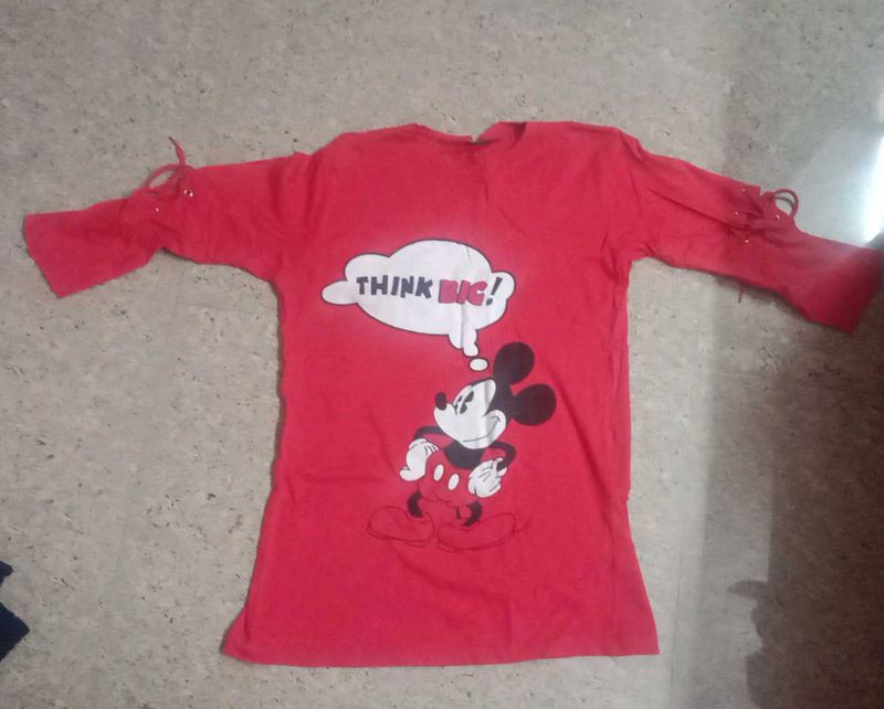 Cute Mickey Mouse Kids T-Shirt