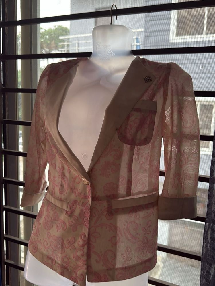 Paisley Print Blazer