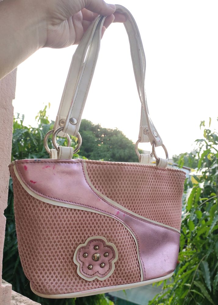 White Pink Bag