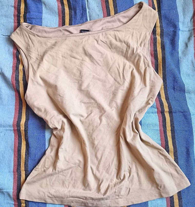 Elegant Beige Tank Top