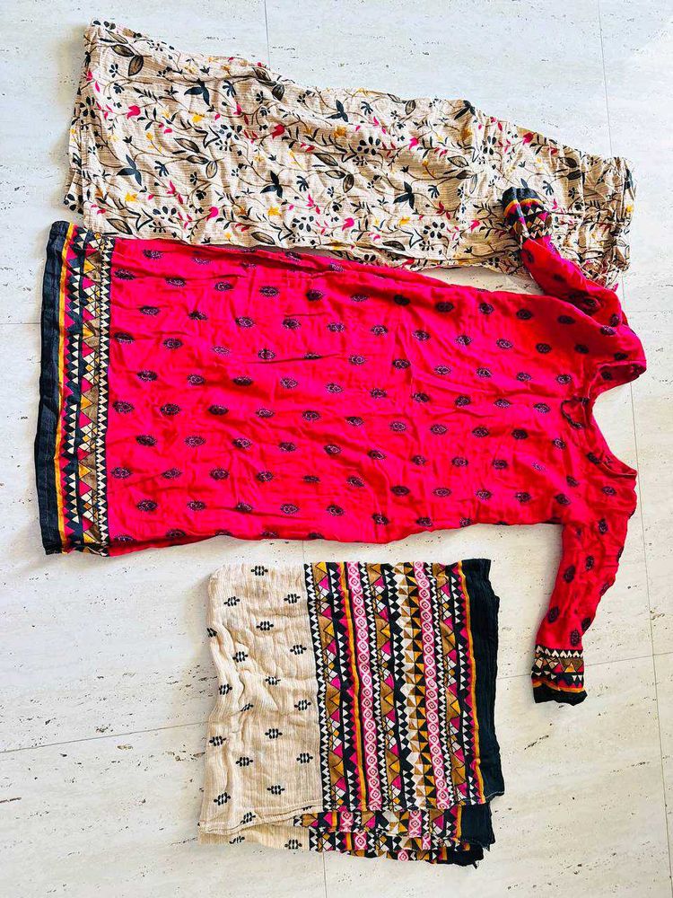 Vintage Floral &amp; Geometric Ethnic Fabric Bundle
