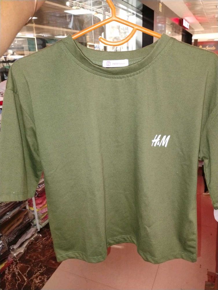H&amp;M Olive Green T-Shirt