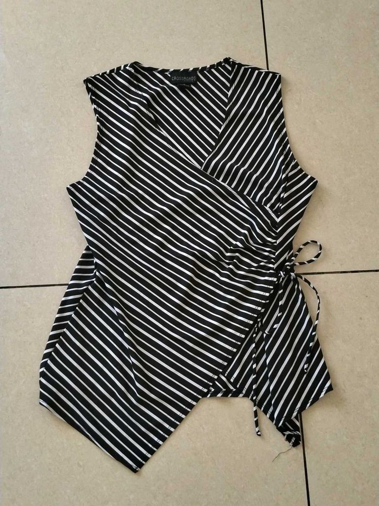 new Striped Sleeveless Top