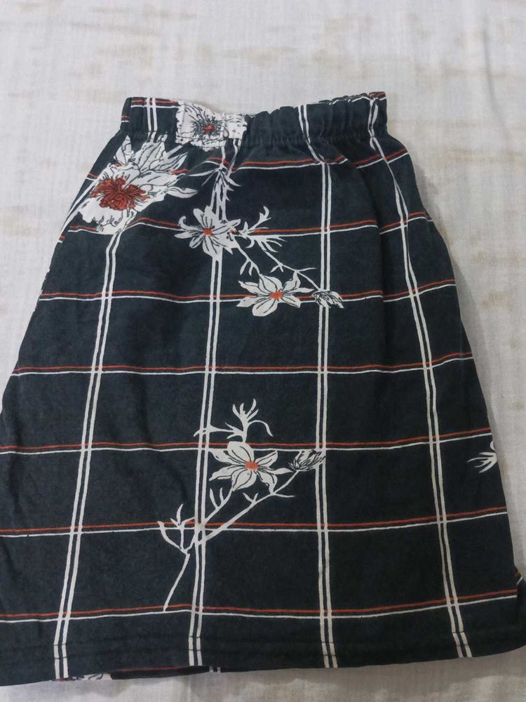 Floral Plaid Shorts