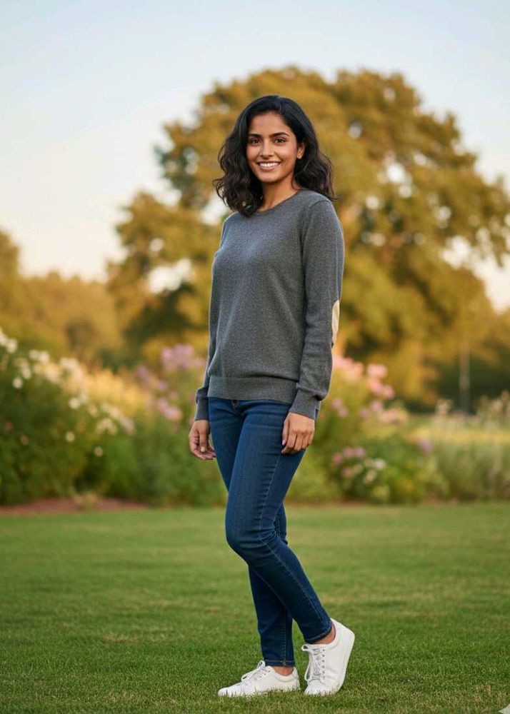 Imported Stylish Grey Pullover Sweater