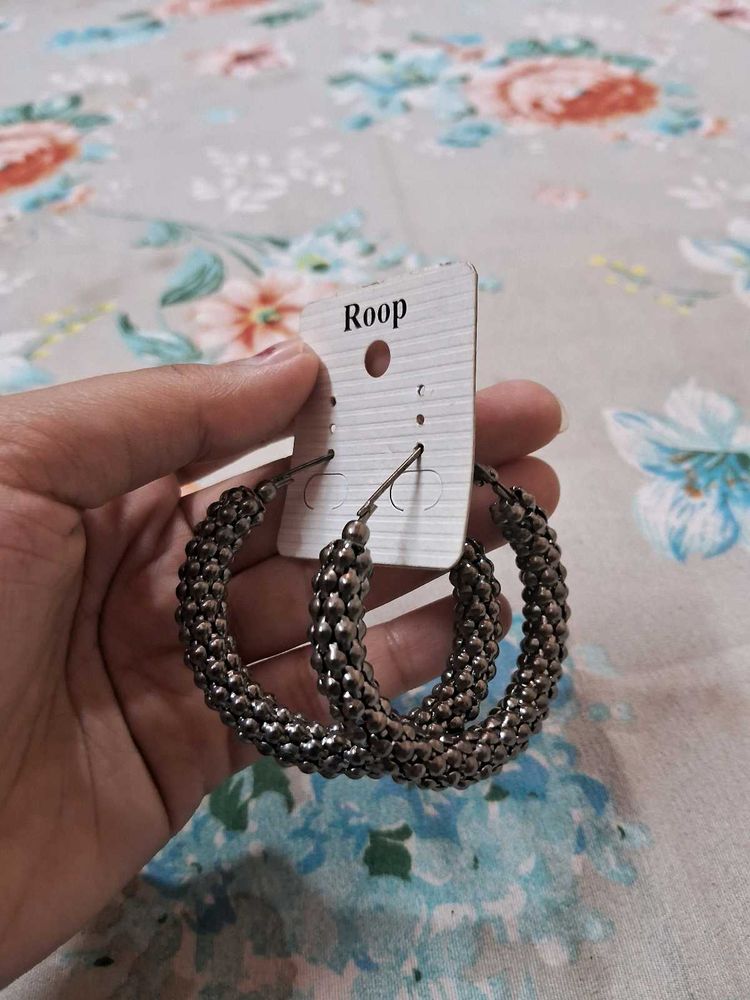 Textured Hoop Earrings